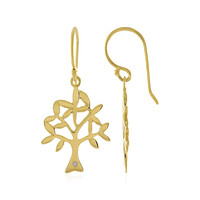 I4 (J) Diamond Silver Earrings