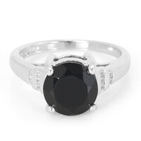 Black Onyx Silver Ring