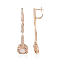 14K AAA Peach Morganite Gold Earrings (de Melo)