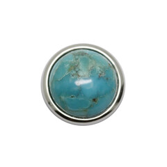 Kingman Blue Mojave Turquoise Silver Pendant