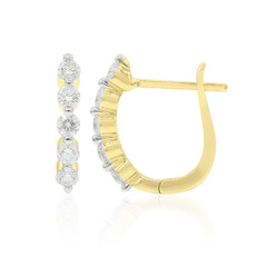 14K SI1 (G) Diamond Gold Earrings
