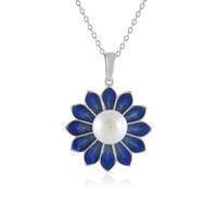 White Freshwater Pearl Silver Necklace (Adela Silber)