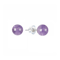 Amethyst Silver Earrings