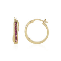 Rhodolite Silver Earrings