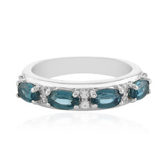 Teal Kyanite Silver Ring