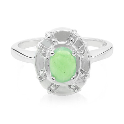 Imperial Chrysoprase Silver Ring