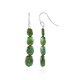 Socoto Emerald Silver Earrings