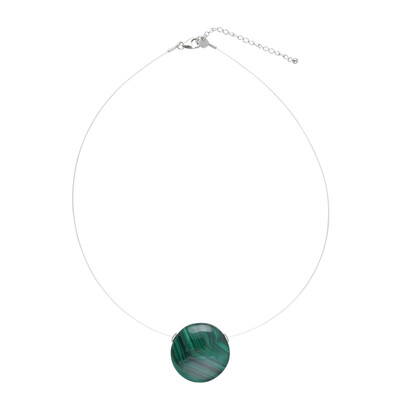 Malachite Silver Necklace