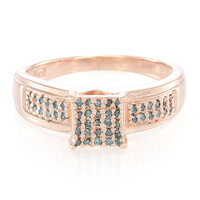 Fancy Diamond Silver Ring