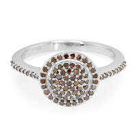 Fancy Diamond Silver Ring