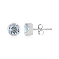 Sky Blue Topaz Silver Earrings