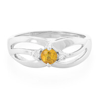 Yellow Sapphire Silver Ring