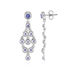 Tanzanite Silver Earrings