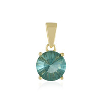 Green Fluorite Silver Pendant