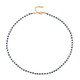 Blue Sapphire Silver Necklace