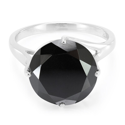 Black Hematite Silver Ring