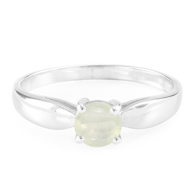 Prehnite Silver Ring