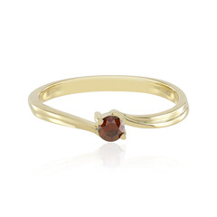 9K SI1 Red Diamond Gold Ring