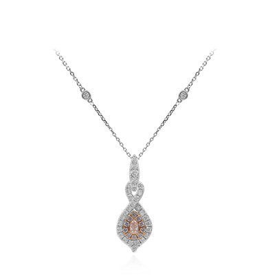 14K I1 Pink Diamond Gold Necklace (CIRARI)