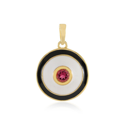 Brazilian Pink Tourmaline Silver Pendant (M de Luca)