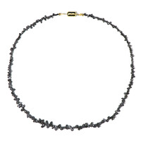 Black Diamond Silver Necklace (Adela Silber)