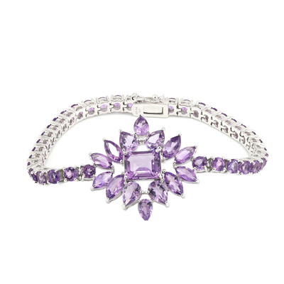 Amethyst Silver Bracelet