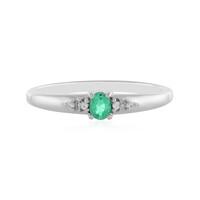 Colombian Emerald Silver Ring
