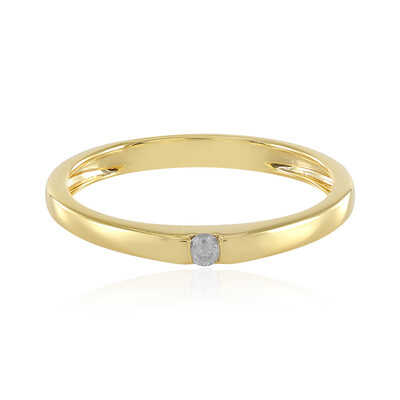 I3 (J) Diamond Silver Ring