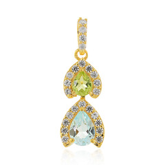 Sky Blue Topaz Silver Pendant