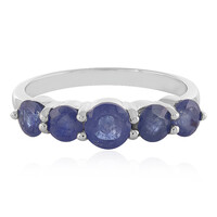 Madagascar Blue Sapphire Silver Ring