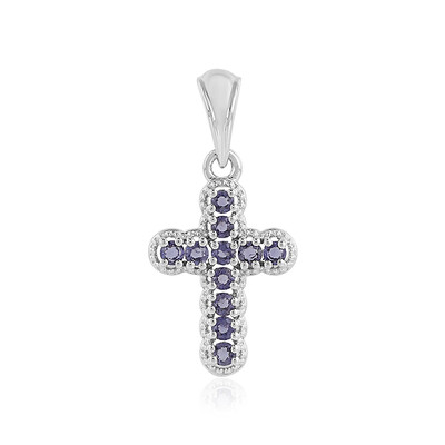 Iolite Silver Pendant
