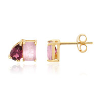 Lilac Quartz Silver Earrings