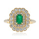9K Zambian Emerald Gold Ring