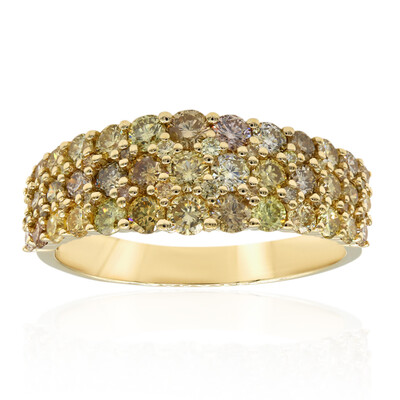 14K SI2 Fancy Diamond Gold Ring (CIRARI)