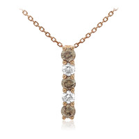 14K SI2 Brown Diamond Gold Necklace