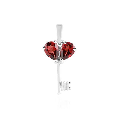 Mozambique Garnet Silver Pendant