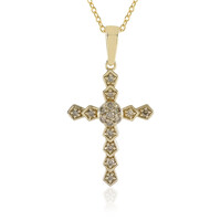 I2 Champagne Diamond Silver Necklace