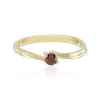 9K SI1 Red Diamond Gold Ring
