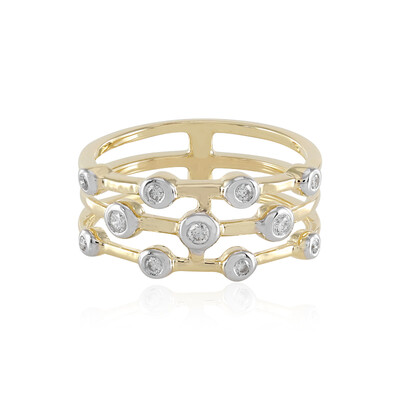 9K SI1 (H) Diamond Gold Ring