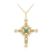 Brazilian Emerald Silver Necklace
