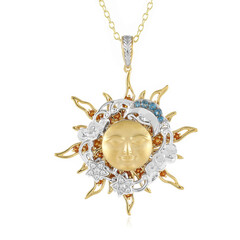 Madeira Citrine Silver Necklace (Gems en Vogue)