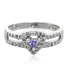 Unheated Tanzanite Silver Ring