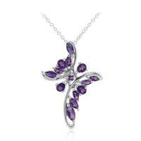 Zambian Amethyst Silver Necklace