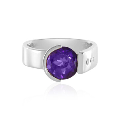 Siberian Amethyst Silver Ring (de Melo)