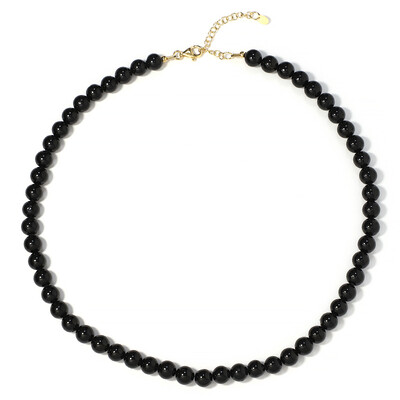 Black Tourmaline Silver Necklace