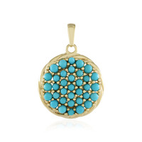Sleeping Beauty Turquoise Silver Pendant