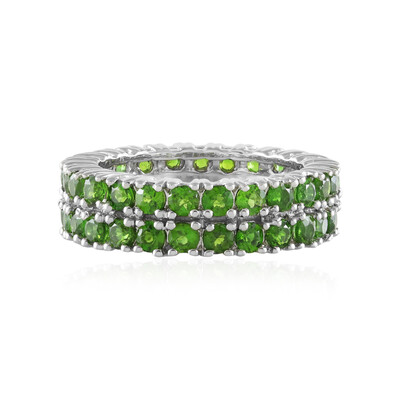 Russian Diopside Silver Ring