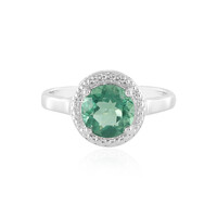 Caribbean Teal Fluorite Silver Ring