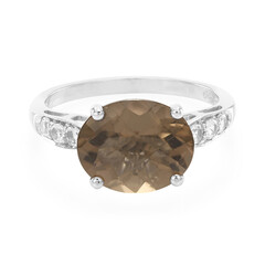 Smoky Quartz Silver Ring