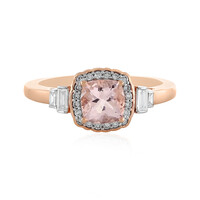 18K AAA Morganite Gold Ring (D'vyere)